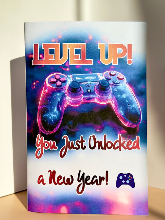 Level Up Birthday Card