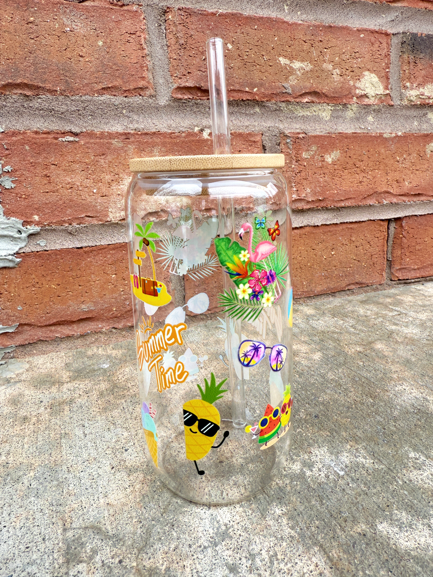 Summer Time Baby - Beer Can Glass 16 oz