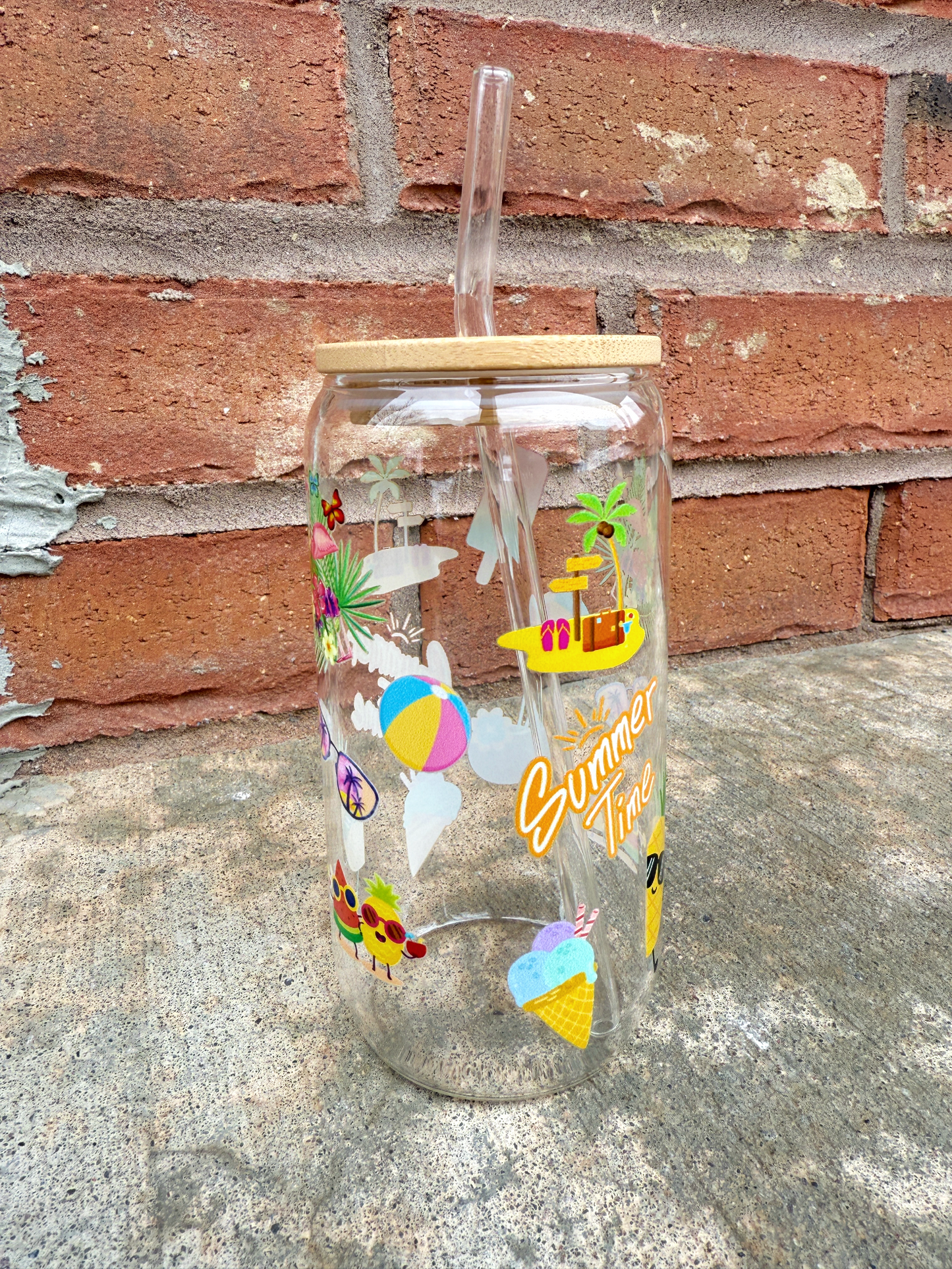 Summer Time Baby - Beer Can Glass 16 oz