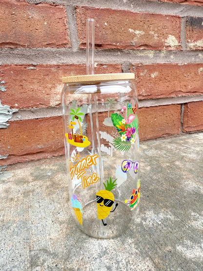 Summer Time Baby - Beer Can Glass 16 oz