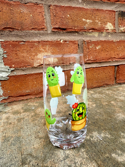 Cactus Cuties - Clear Drinking Glass