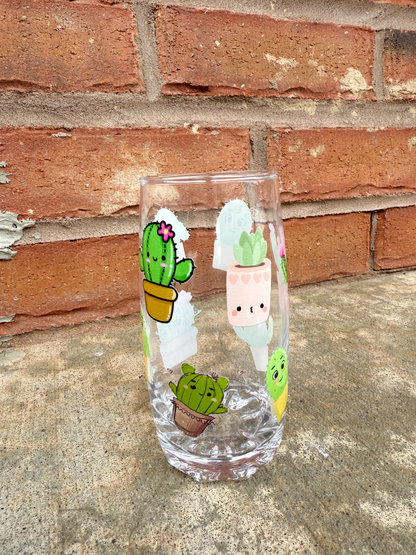 Cactus Cuties - Clear Drinking Glass